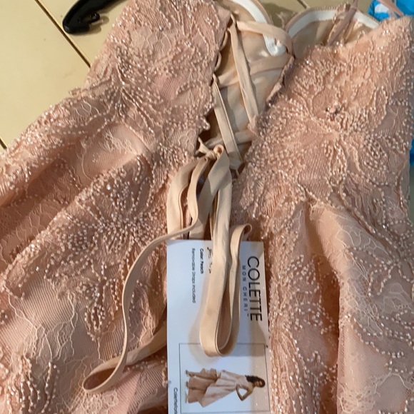 Mon Cheri corset back high low gown - Picture 5 of 15